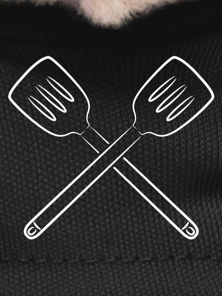 Sketch slotted spoon