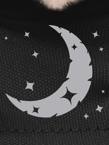 Moon and stars