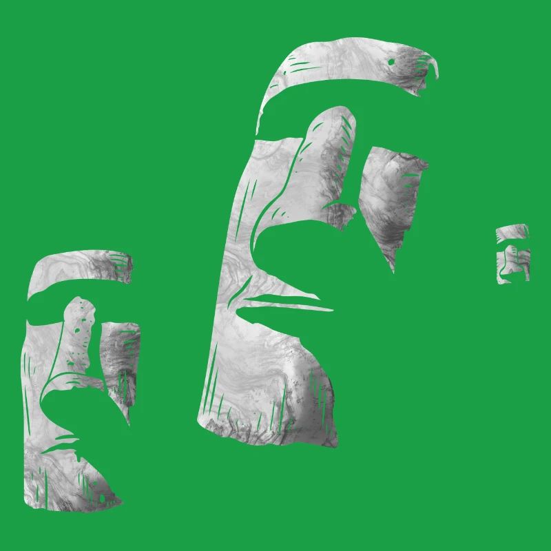 Moai Heads Easter Island Polynesia