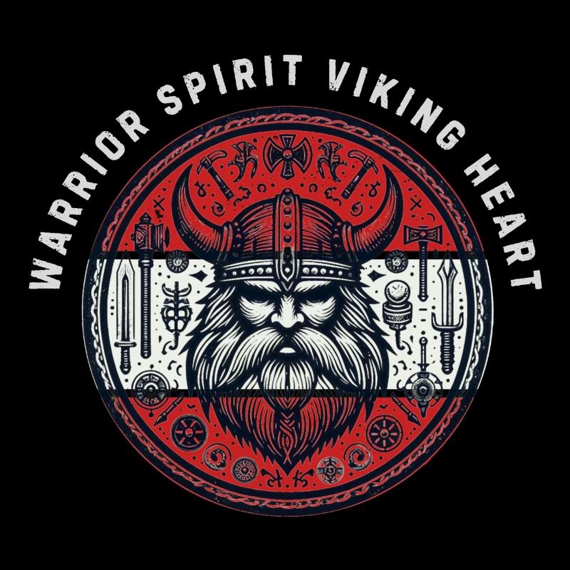 Viking Heart Warrior Emblem