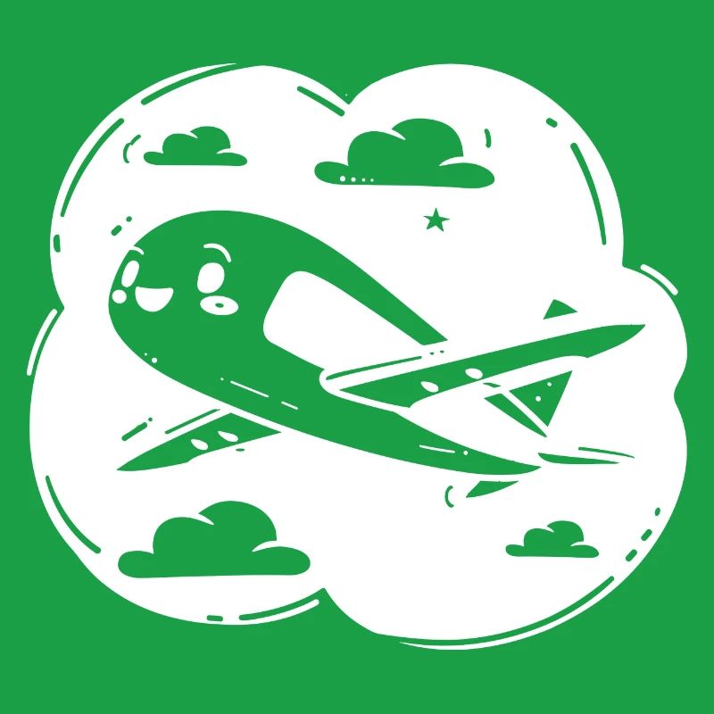 Propeller Plane Drawing