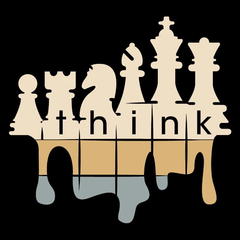 Chess retro graffiti penser pièces d’échecs icône