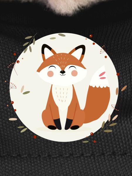 Smiling Fox – Playful Nature Illustration