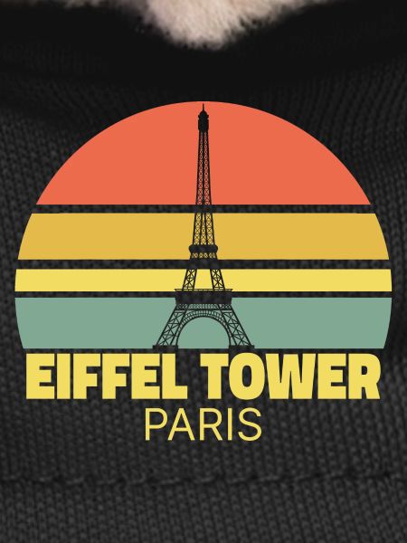 Eiffel Tower Paris Retro Silhouette