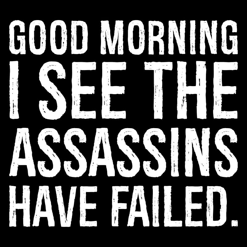 good morning I see the assassins have failed