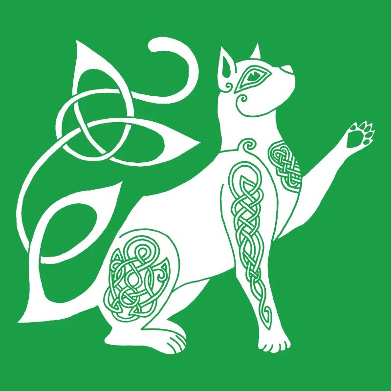 Celtic White Cat