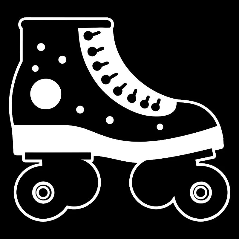 Roller Skates Cartoon Style