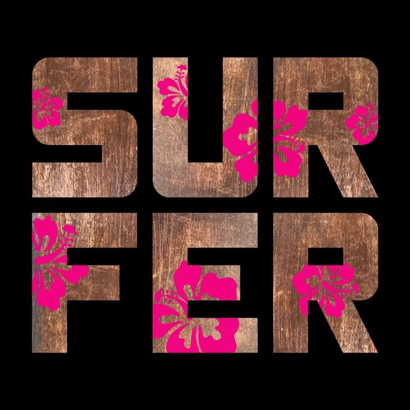 Surfeur Hawaï Camping Plage Planche de surf Camp d’été