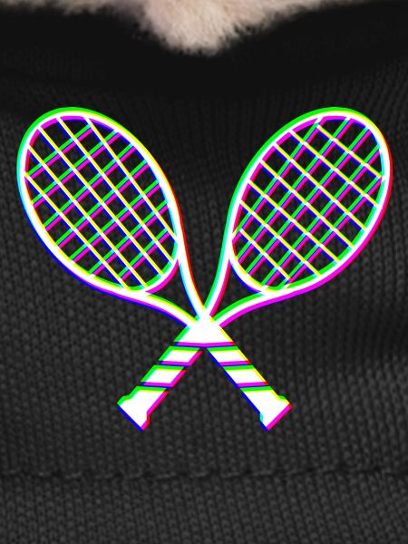 Tennis Glitch effect racket