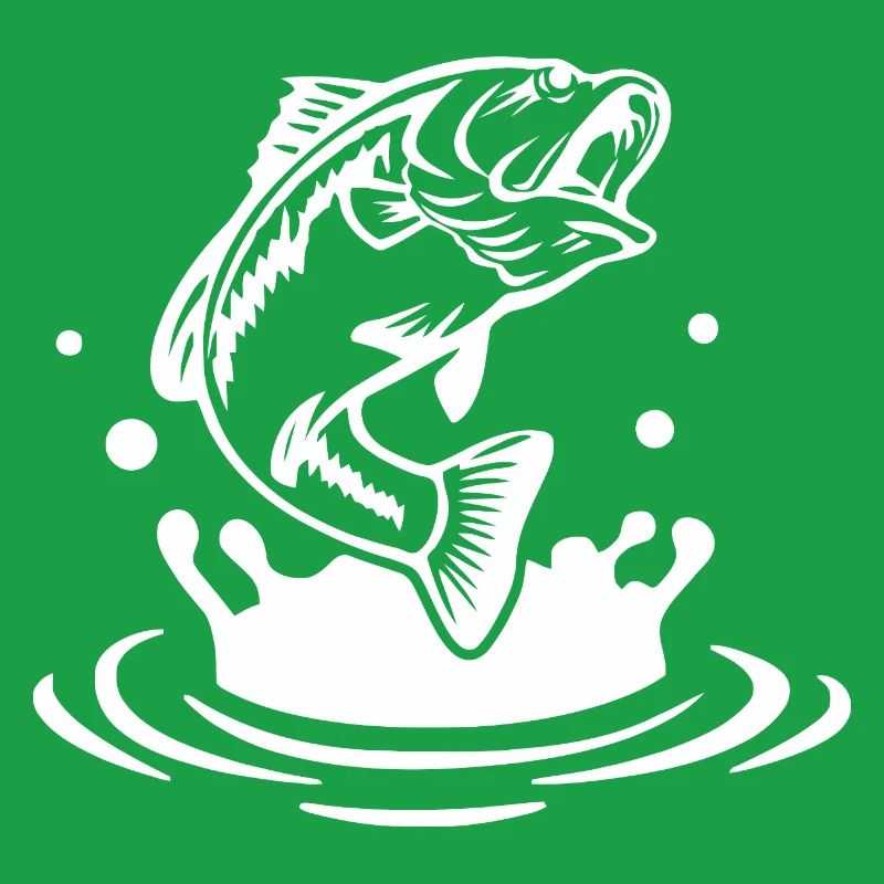 Dynamic Fish Jump Illustration