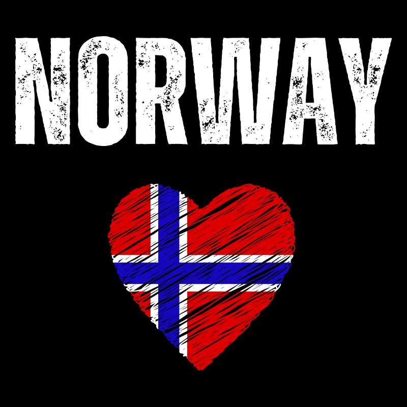 J’aime la Norvège, drapeau de la Norvège