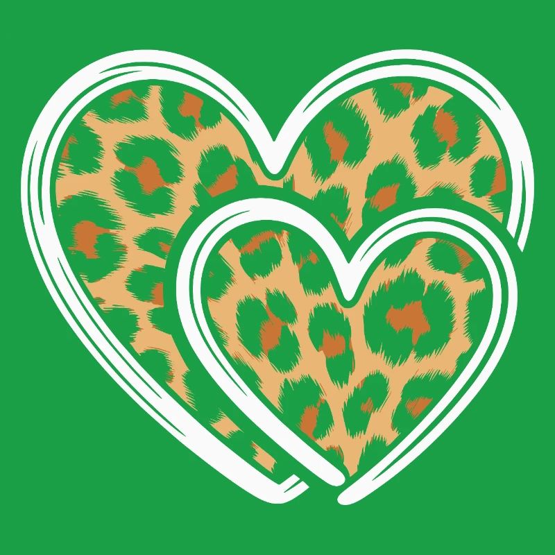 Herz mit Leopardmuster