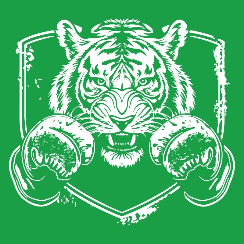 Starker Tiger mit Kampfpose