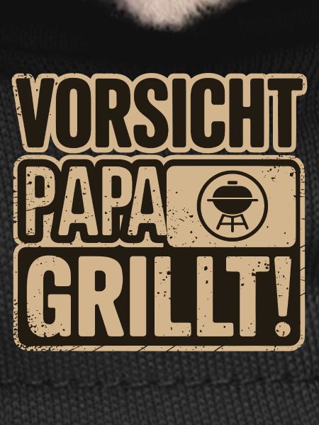 Caution Dad Grills BBQ Fun