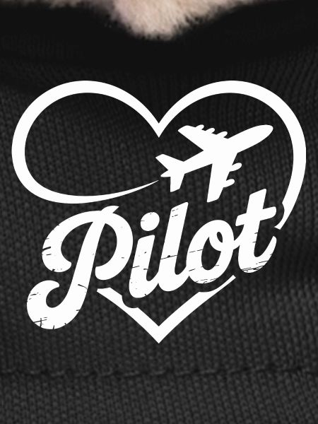 Pilot Heart Airplane Flight License