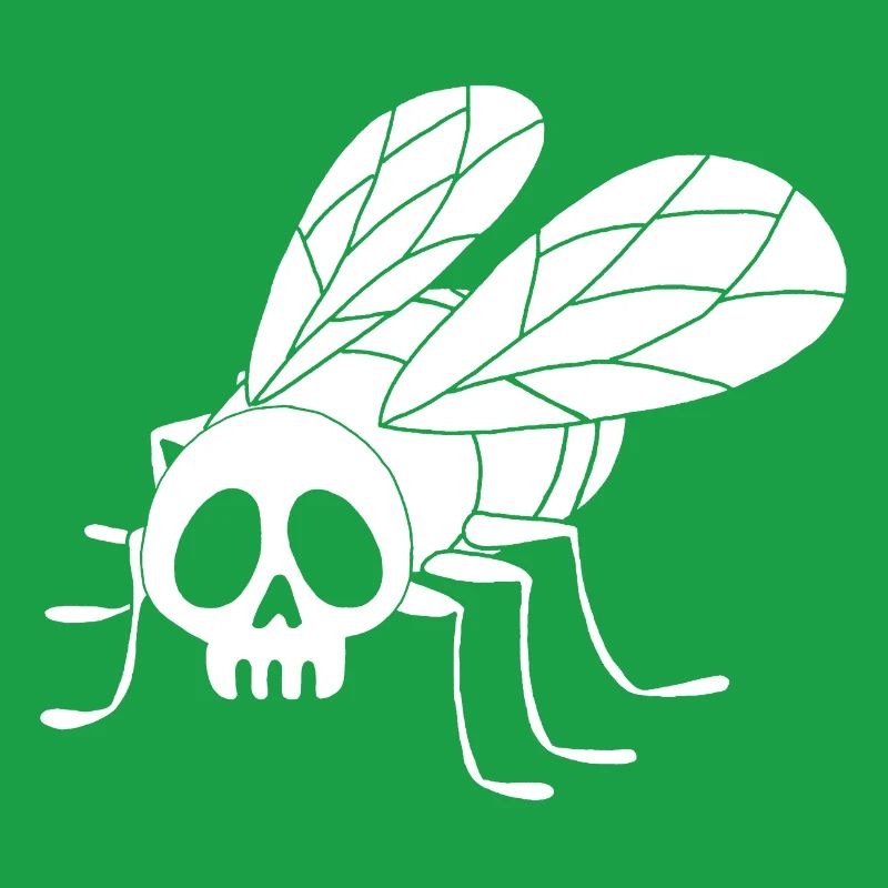 Fly Skull (White)