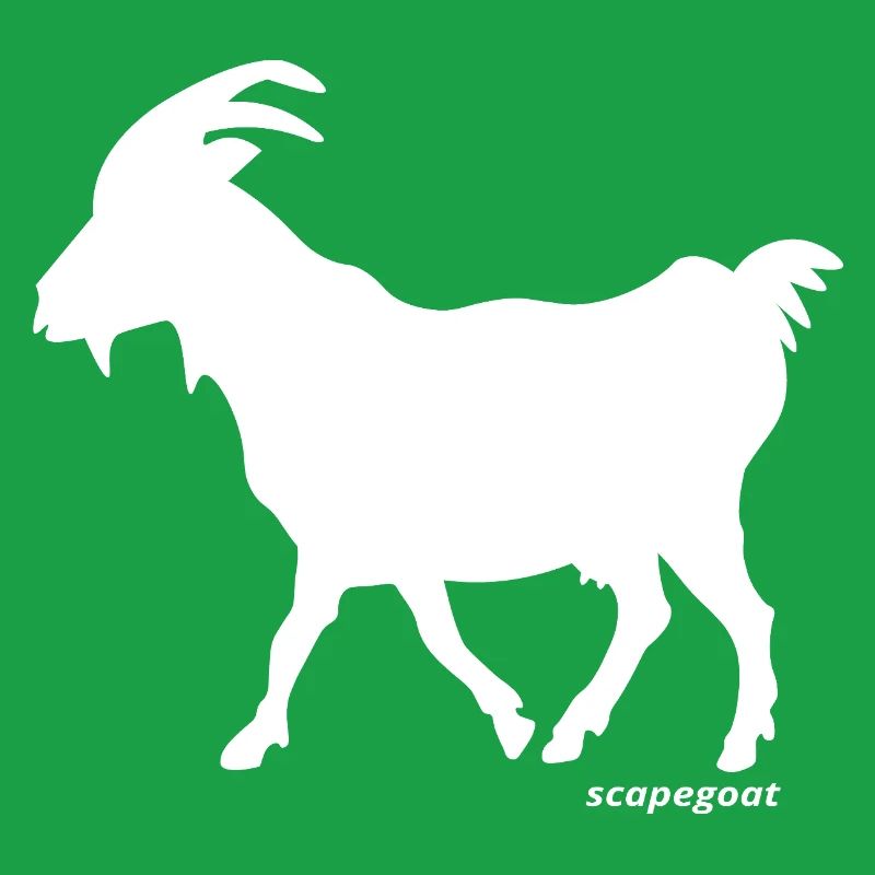 Silhouette de bouc émissaire
