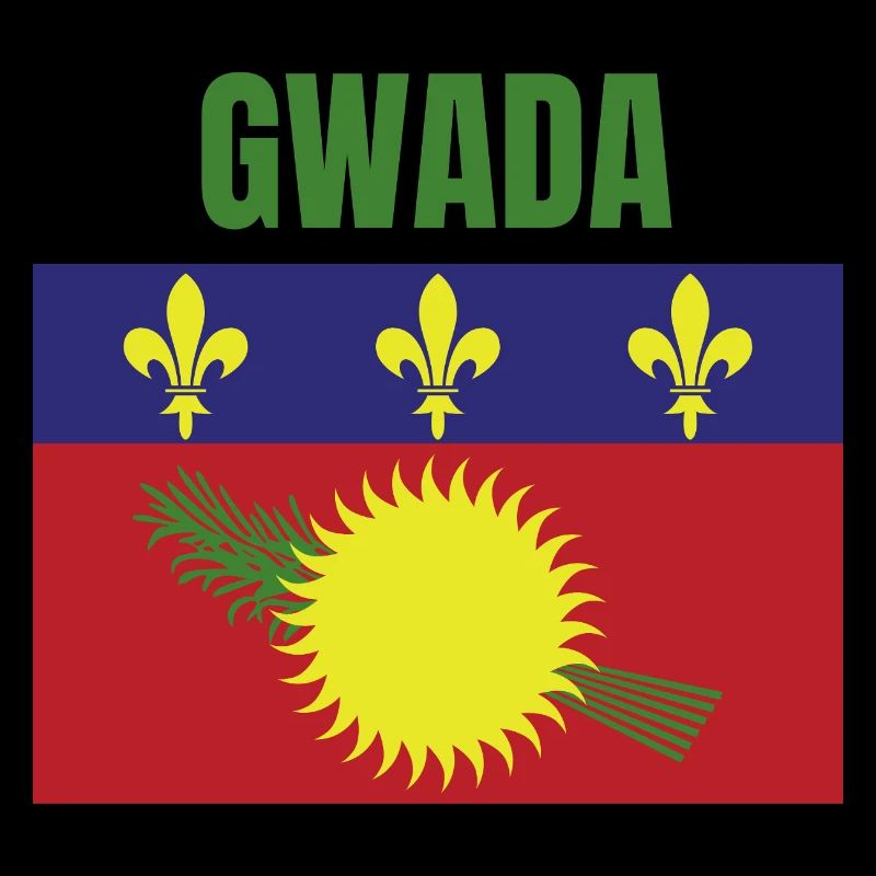 T-shirt GWADA drapeau Guadeloupe