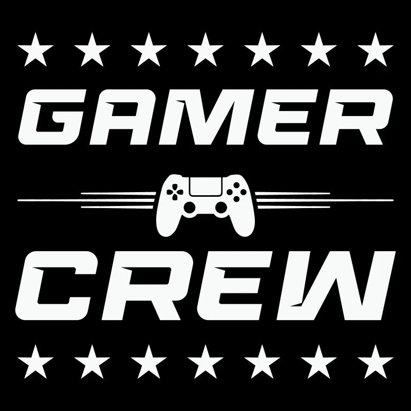 Gamer Crew Logo Print