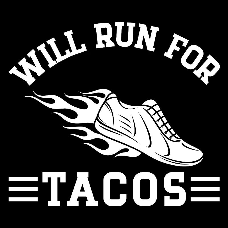 Marathon Runner Will Run For Tacos Running Gift