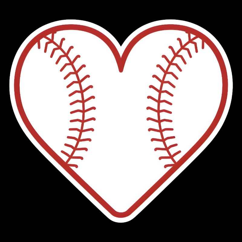 Baseball Coeur Design Amour Baseball