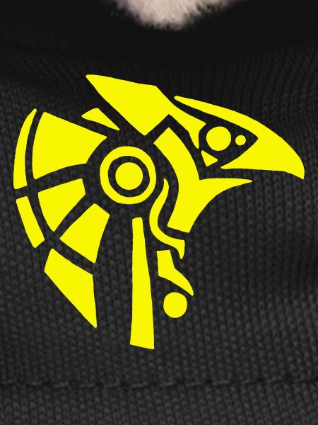 Egyptian god Horus (yellow)