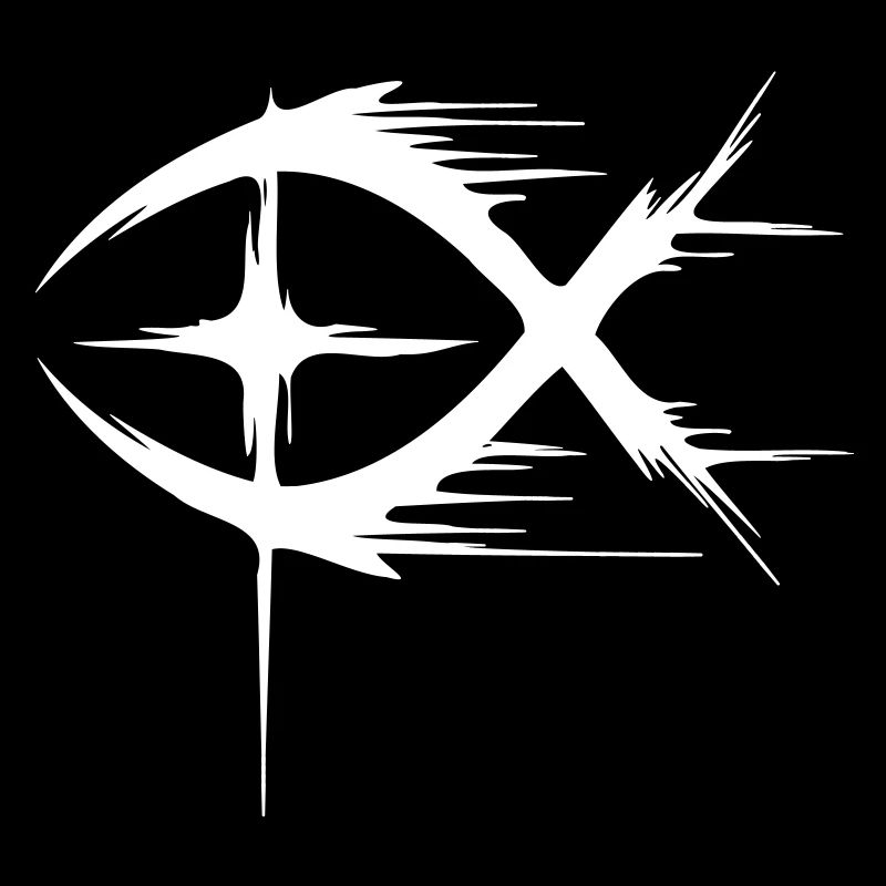 Jésus Poisson+Croix Moderne
