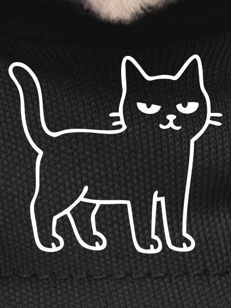 Minimalist cat outline