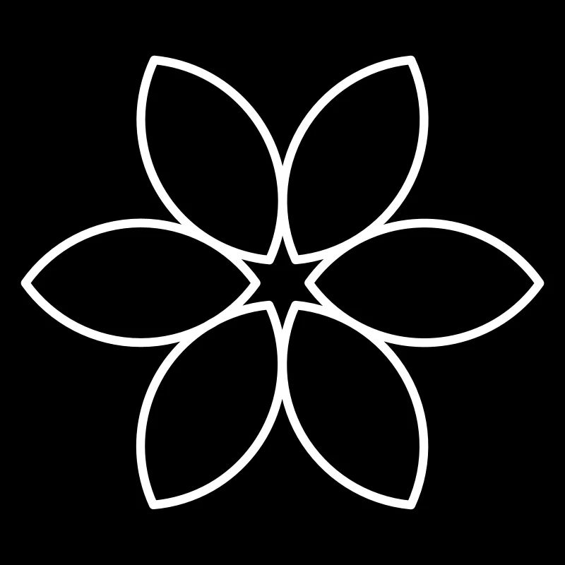 Fleur blanche unie
