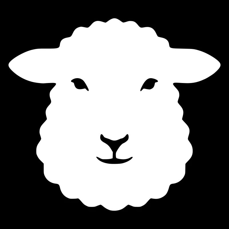 Exploitation agricole de laine d’agneau à tête de mouton