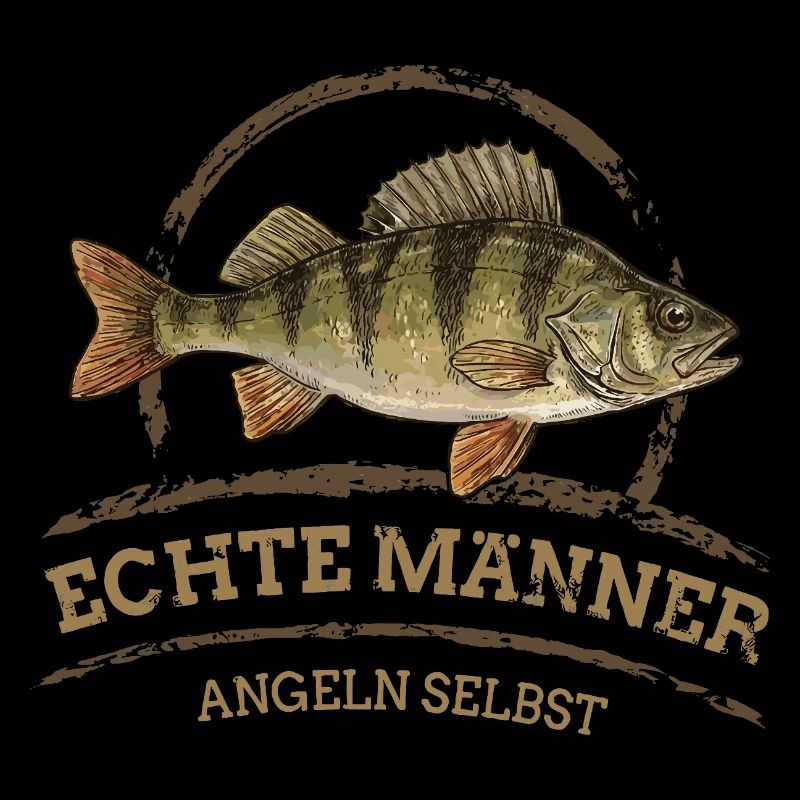 Echte Männer – Angeln Selbst -Barsch