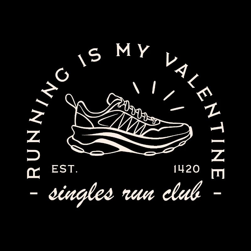 Club de course drôle de la Saint-Valentin