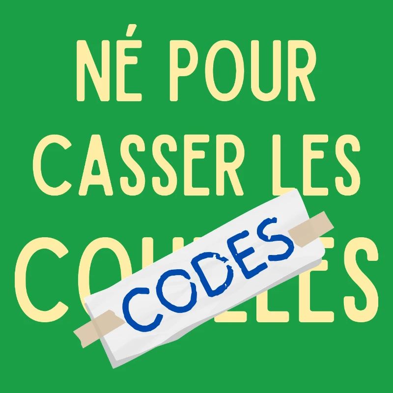 Né pour casser les codes