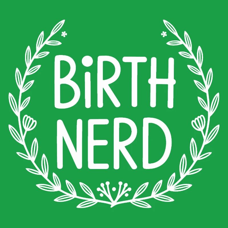 Nerd de la naissance avec une couronne de laurier
