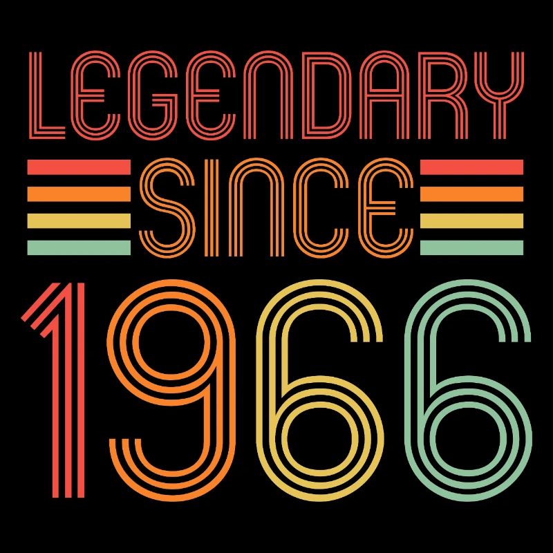 Legendary since 1966, Retro, Birthday