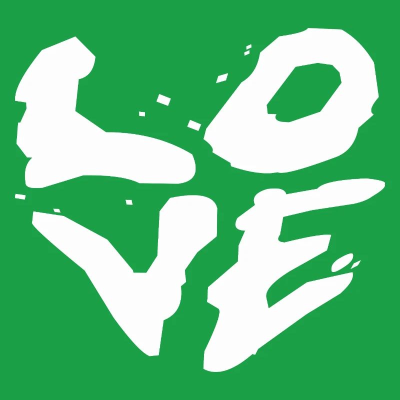 Illustration typographie de déclaration d’amour