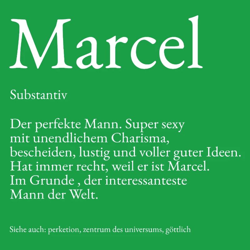 Marcel Dictionary explanation First name Marcel