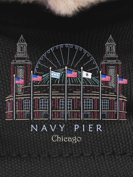 Chicago, Navy Pier Hand Drawn
