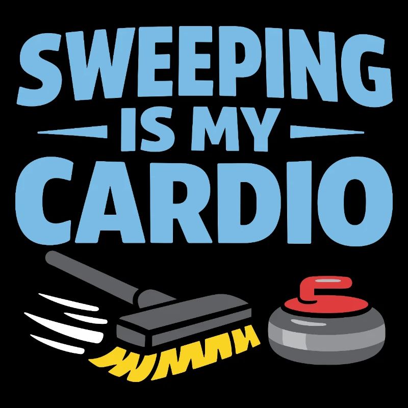 Curling, balayage drôle, cardio dur avec balai