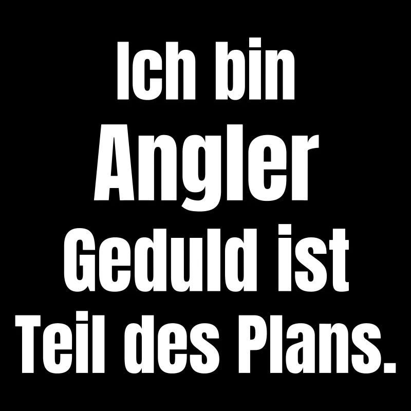 Angler Geduld Teil des Plans