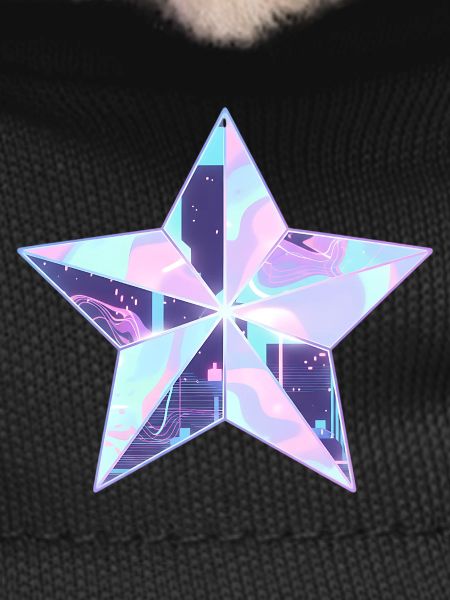 Pastel Star Neon Skyline