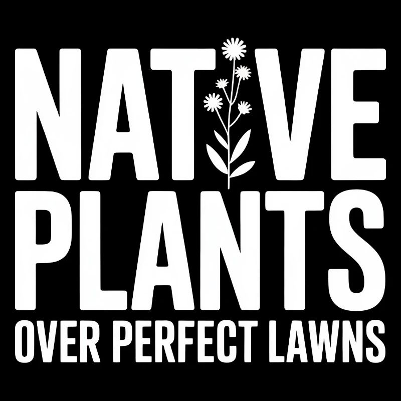 Plantes indigènes sur pelouses parfaites