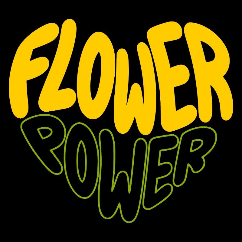 Flower Power Retro Print