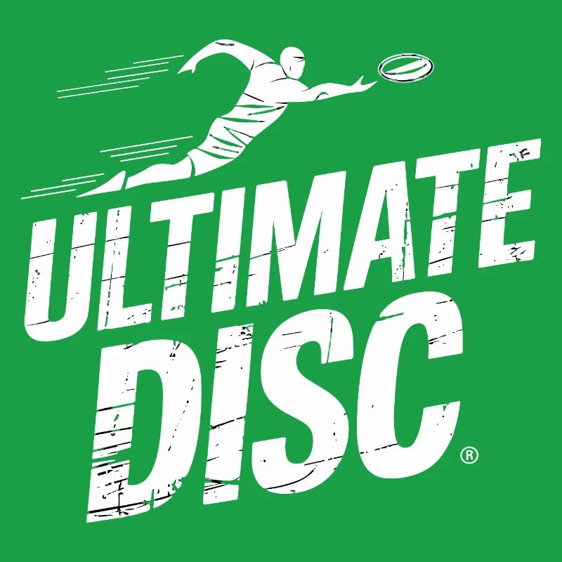 Ultimate Disc Layout Offense Player Jump Catch