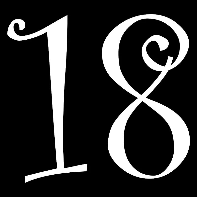 18. 18 ANS. 18e ANNIVERSAIRE. ANNIVERSAIRE 18 ANS.