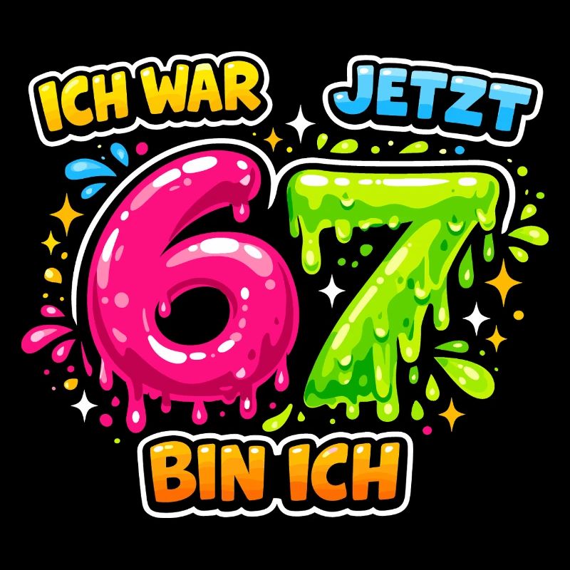 67 Six Seven Meme Gen Alpha Geschenk