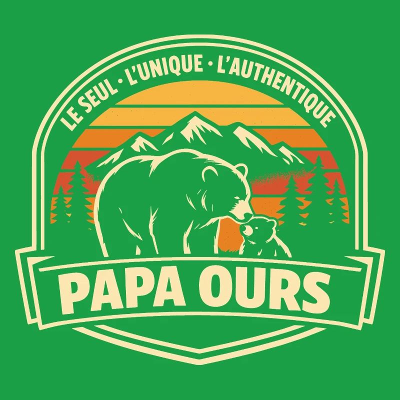 Papa Bear Das einzige einzigartige authentische Geschenk