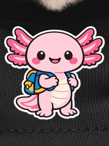 Cuddly axolotl
