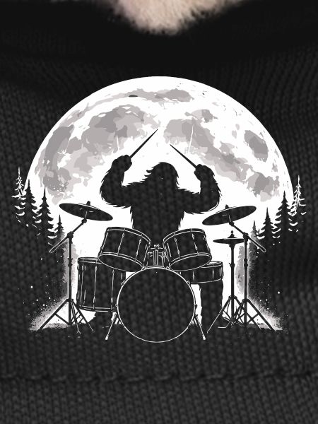 Bigfoot Drummer Moon