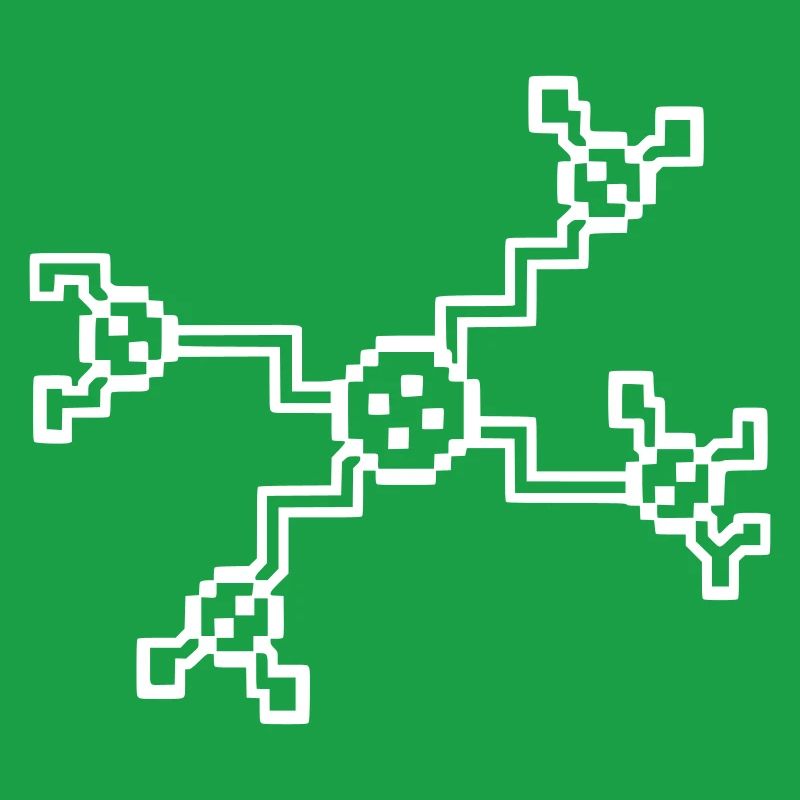 Neuron Nerve Cell Pixel 8-Bit